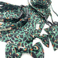 Green Leopard Print Dog Bowtie