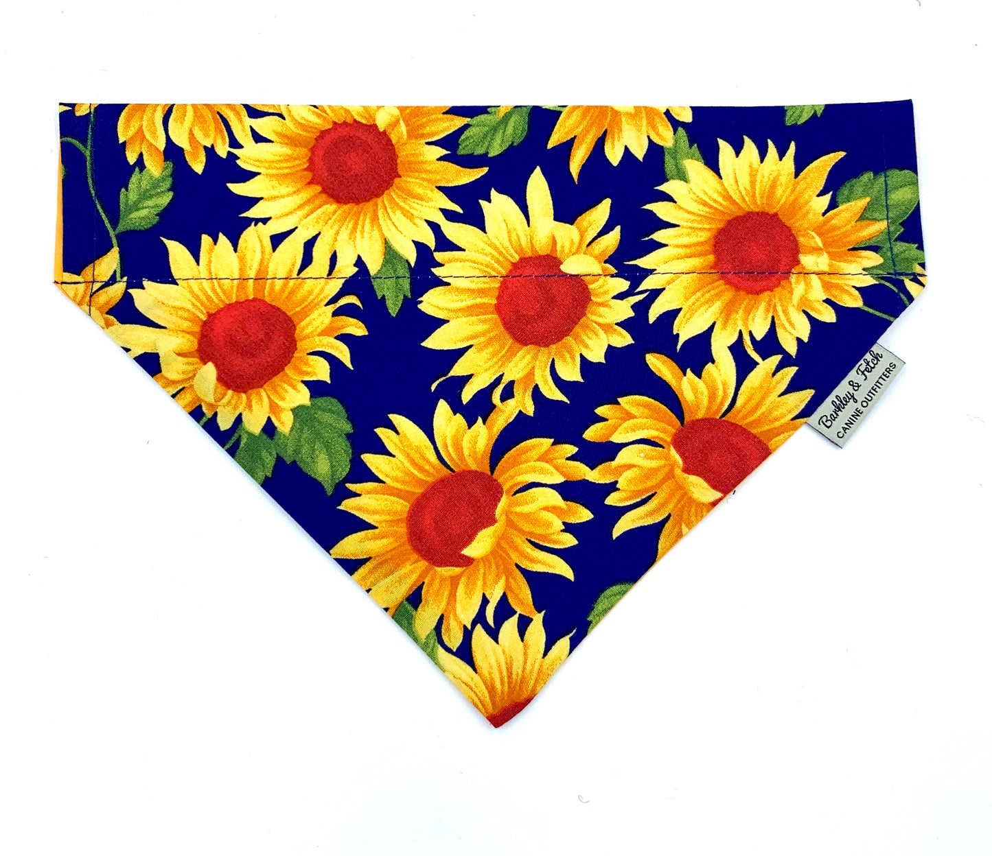 Sunflower Print Dog Bandana