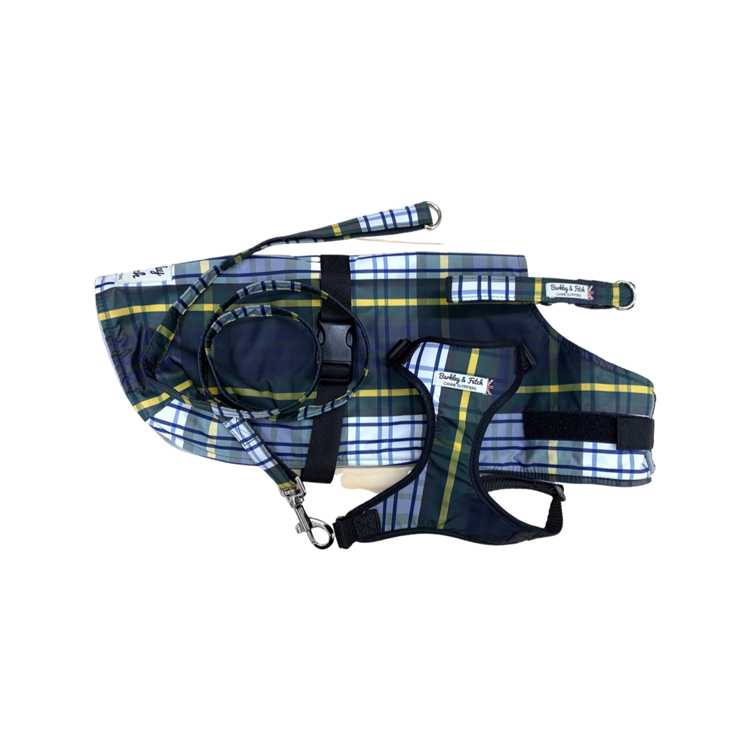 Weatherproof Tartan Dog Lead