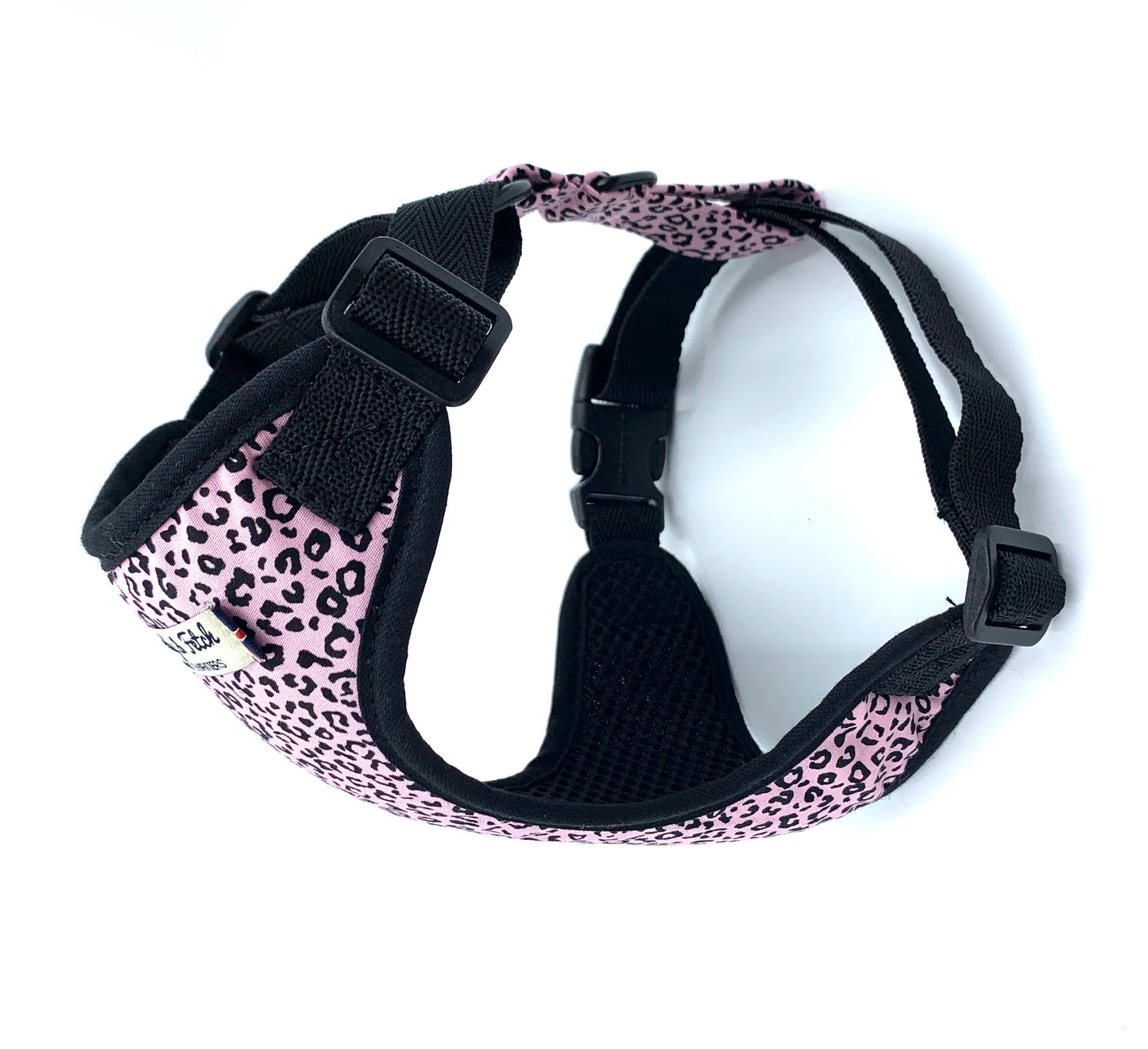 Pink Leopard Print  Dog Harness