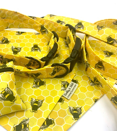 Honey Comb & Bees Dog Bandana