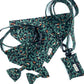 Green Leopard Print Poo Bag Holder