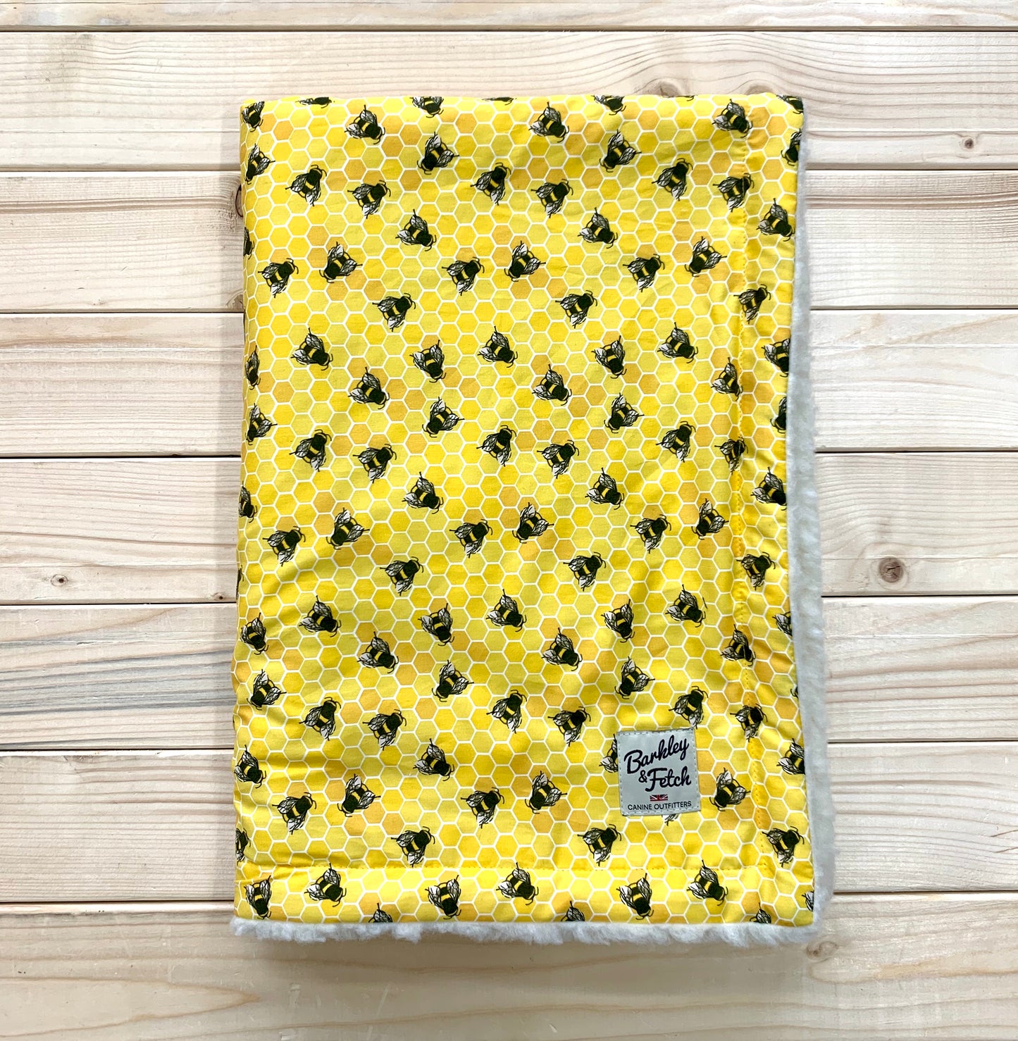 Bee Print Dog Blanket