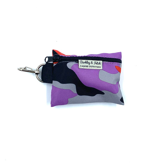 Lavender/Red Camo Poo Bag Holder