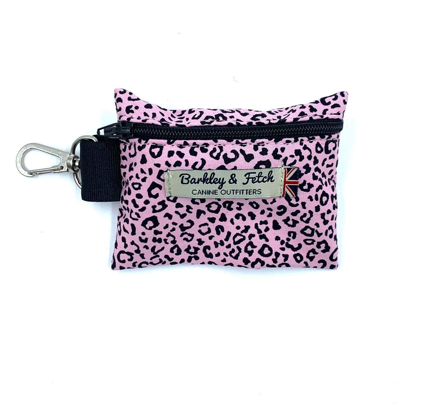 Pink Leopard Print Poo Bag Holder