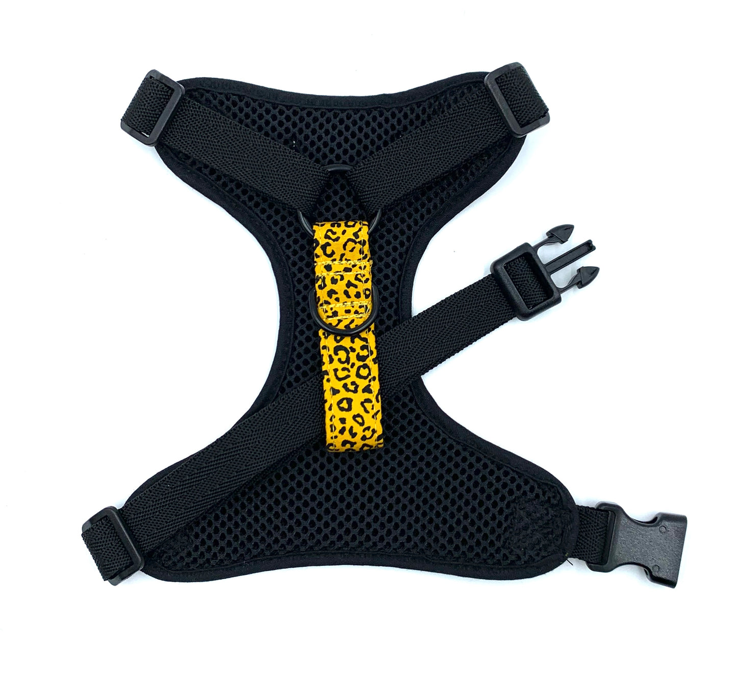 Ochre Leopard Print  Dog Harness