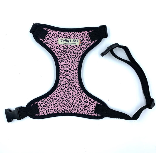 Pink Leopard Print  Dog Harness