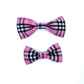 PinkBerry Check Dog Bowtie
