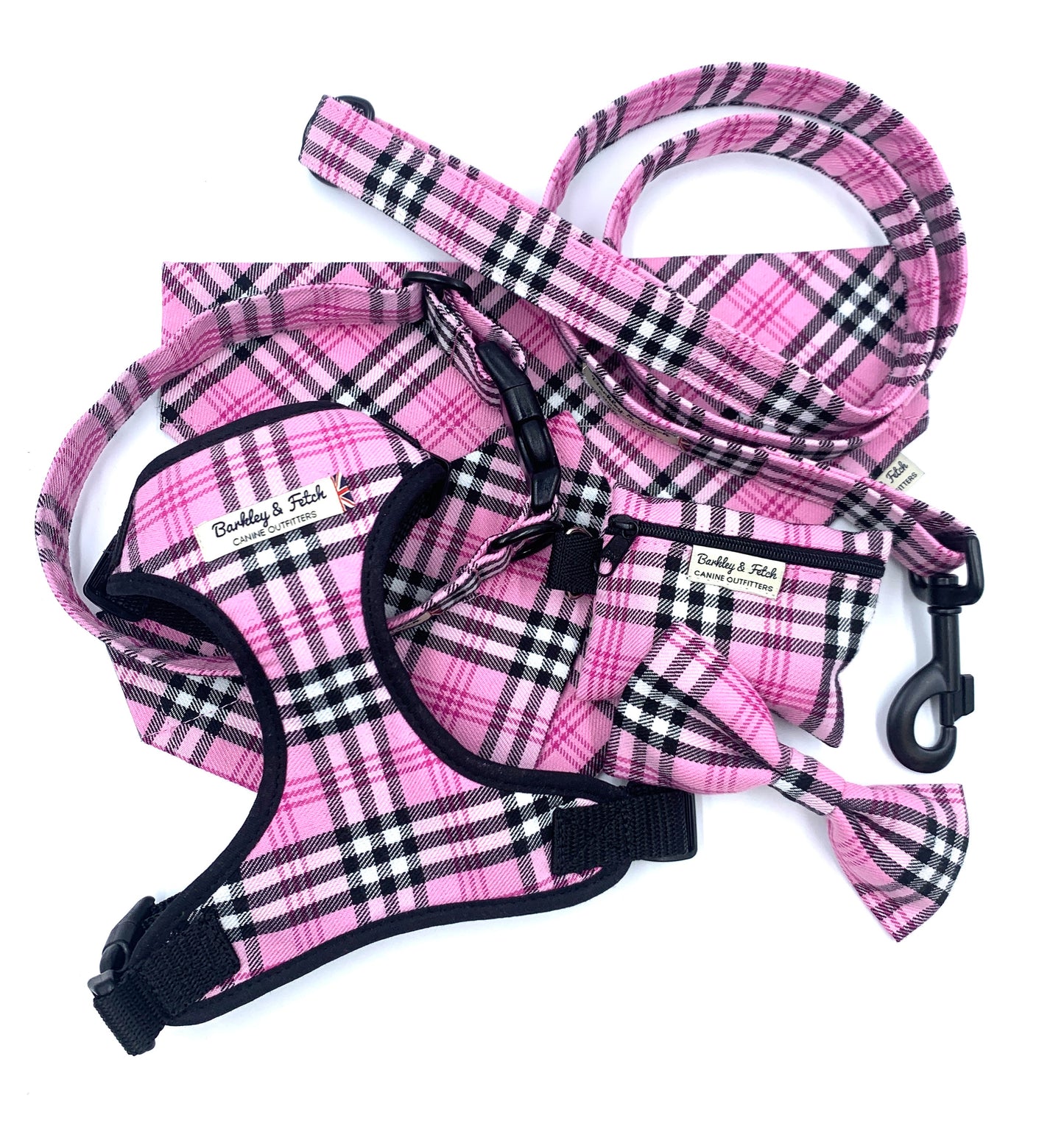 PinkBerry Check Poo Bag Holder