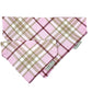 Pale Pink Tartan Dog Bandana