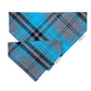 Turquoise and Grey Tartan Dog Bandana