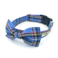 Blue Tartan Dog Bowtie