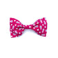 Hot Pink Floral Print Dog Bow
